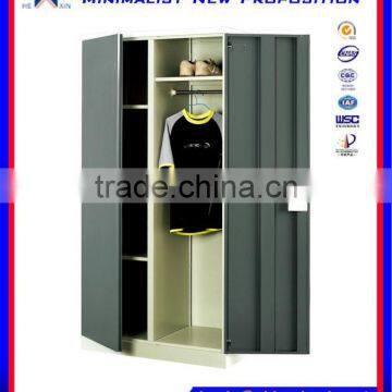 2 door hanger metal storage clothes cabinet