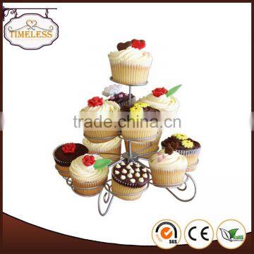 Hot sale Iron wire 3 tier cupcake stand, metal cake stand, cake stand