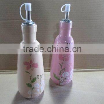 Hot Selling ceramic oil & vinegar bottle set for sales
