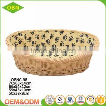 Wholesale Handmade Rattan Cat Basket Natural Wicker Dog Basket photo-3