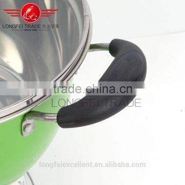 Yiwu Factory Wholesale Colorful Stainless Steel Soup Boilling Pot Set photo-6