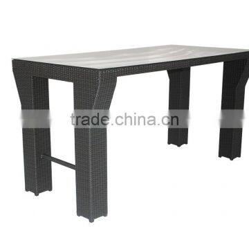 High Top Wicker Bar Table And Chair Set photo-2