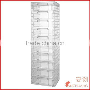 Clear Acrylic Organizer Tower With 10 Removable Drawers 10 Drawer photo-2