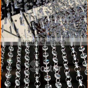 Romantic handmade crystal bead curtain wedding decoration