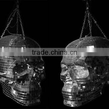 Indoor fiberglass big skull decoration