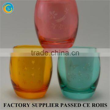 Double Egg Cup Glass Candle Holder for Wax photo-6