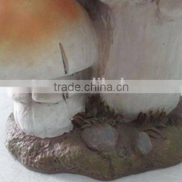 Garden Decor Fiberglass Clay Mushroom Statue photo-3