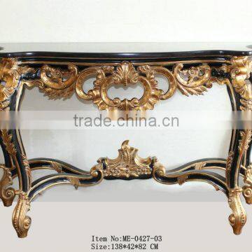 Reproduction Furniture Set Console Table With Mirror For Living Room Decoration photo-2