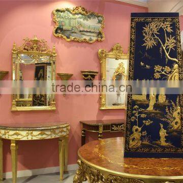 Antique Louis Style Decorative Wall Mirror for Living Room photo-5