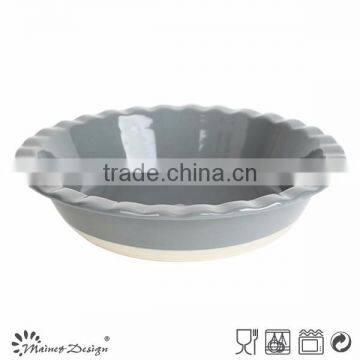 Food Grade Ceramic Microwave Safe Colorful Cake Baking Pan photo-3