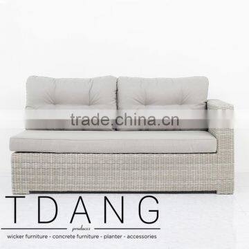 Sedona Wicker Left Hand Bench - Poly Rattan Furniture - Outdoor Patio Furniture photo-2