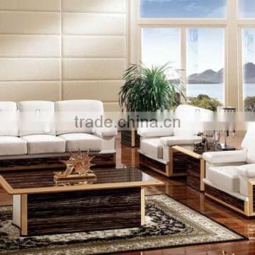 Traditional White Office Sofa,Leather Office Sofa,Vintage Office Furniture(BF08-0220)