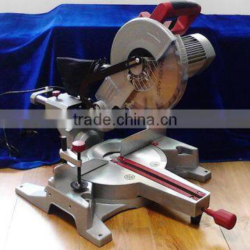 255mm 1800w Low Noise Induction Motor Electric Slide Miter Saw Power Aluminium Profile Cutting Saw