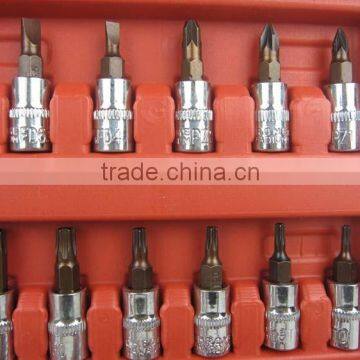 46pcs Socket Set 1/4" Auto Repair Tool Car Ratchet Wrench Set photo-3