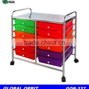 Fashionable Utility Tool Trolley Plastic Beauty Salon Drawer Trolley photo-4