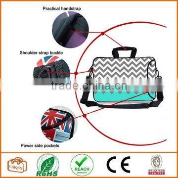 Turquoise Mint Green Neoprene Laptop Shoulder HandBag,TsuiWah(TM)12" 12.1" 12.5"13" 13.3" 13.4" Inch Laptop photo-3