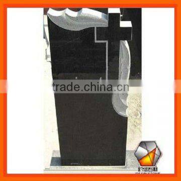 China Black Granite Cross Gravestone