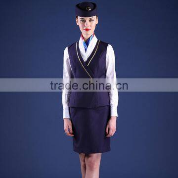 New Design Fashion Airline Uniform Airline Stewardess photo-5