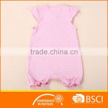 Nice Pink Embroidery Baby Body Romper photo-2