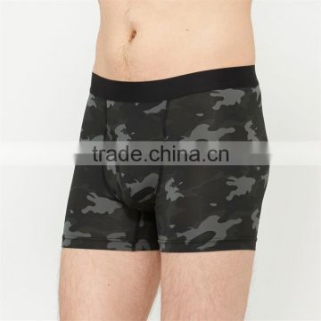 Custom mens camo printed boxer briefs