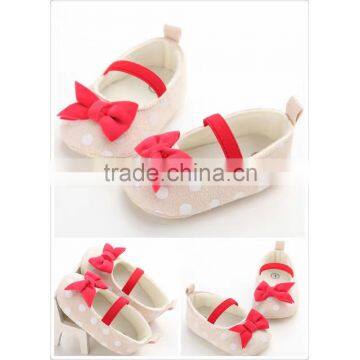 2017 Wholesale Price Lovly Cute Fancy Wedding Princess Baby Shoes With Big Bow photo-3