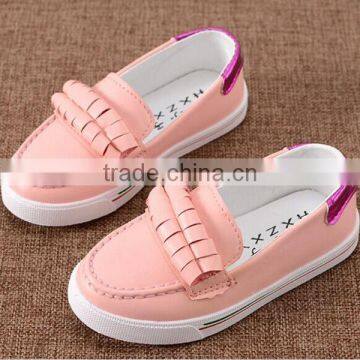 F10069E Wholesale korean style girls soft sole flat shoes new design girls casual shoes