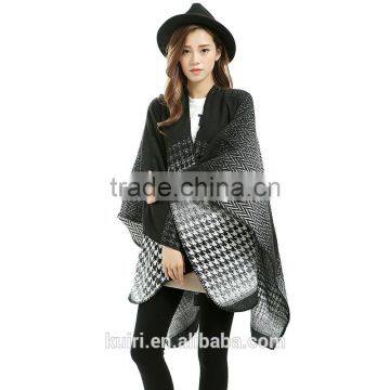 2016 Fashion Shawl Bandana Pashmina Winter Women Coat Knitted Cashmere Poncho Capes Duplex Shawl Cardigans Sweater photo-2