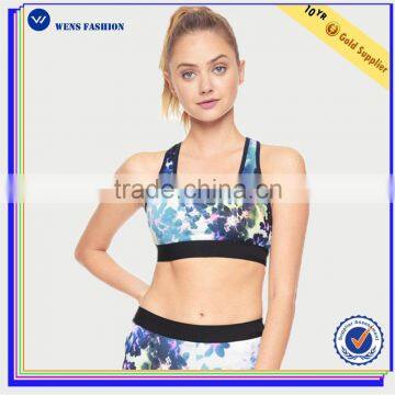Factory Wholesale Athletic Print Yoga Fashion Comfortable Sports Bra