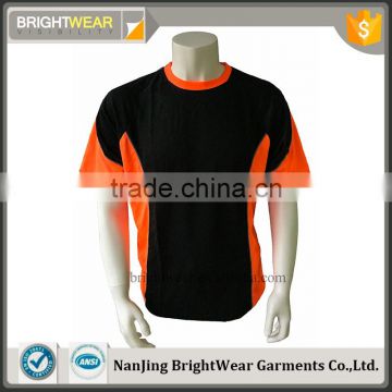 Two-tone mens short sleeve hi vis Europe reflective t-shirt