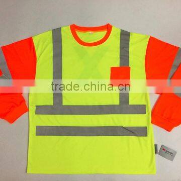 ANSI Class3 Two-tone Heat- Applied High Performance Warning T-shirt photo-5