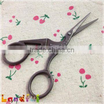Vintage Fancy Design Thread Embroidery Scissors Bronze Bird Scissors photo-3