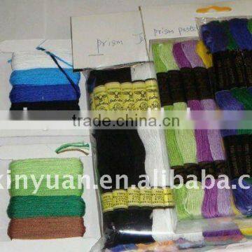 100% Similar DMC 447 cotton thread,cross stitch,312cotton thread,skein,yarn,knitting yarn.making yarn,hand making yarn.set.022-0