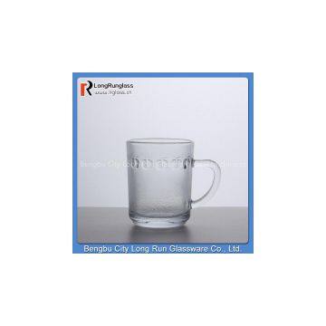 LongRun 6oz apple embossed frosted glass tea mug