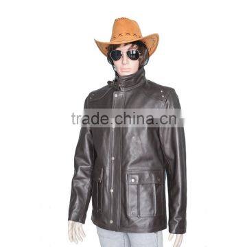 Black Cow Hide Soft Leather Jacket Available in All Sizes photo-6