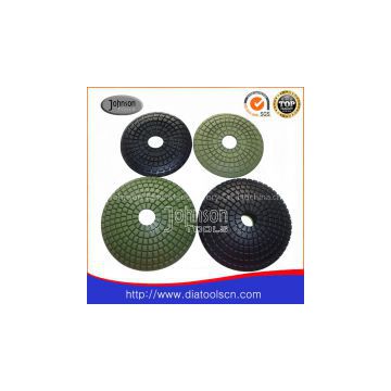 Diamond convex polishing pad