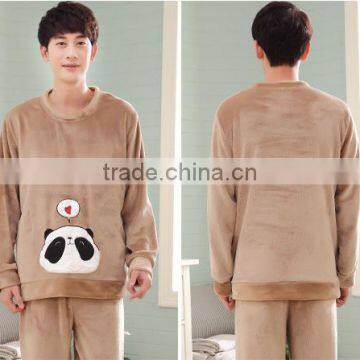 Popular Fashion Fleece Men Sleepwear Autumn Without Hood photo-2