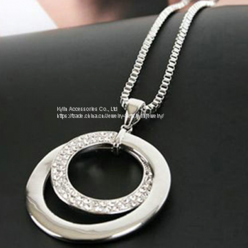 Fashion Jewelry Pavee Circle Necklace photo-3
