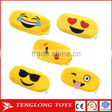 New design various emoji cute pencil case custom pencil bags for girls