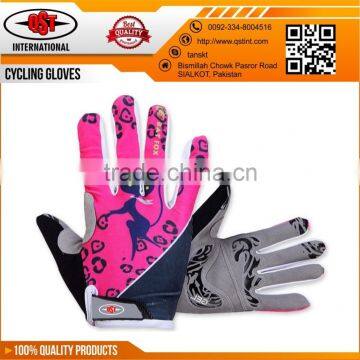 Stylish Women Cycling Cat Gloves Bike Bicycle GEL PAD Sports Full Finger Gloves