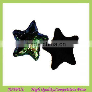 Newest Hot Selling Home Decorative Star Shaped Two-color Toned Reversible Sequin Pillows