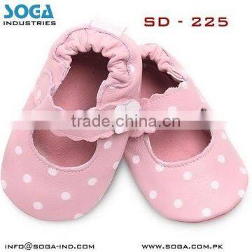 adorable baby shoes with spotty dotty style