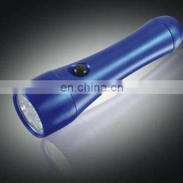 ABS portable 9 led flashlight with 3*AAA and on/off switch home and outdoor 9 led torch light