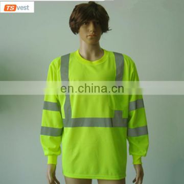 100%Polyester Breathable Reflective Hi Vis TShirt