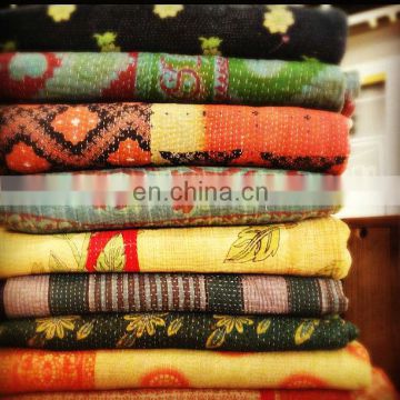 Wholesale Indian Vintage Gudari Old Kantha Sari Quilt