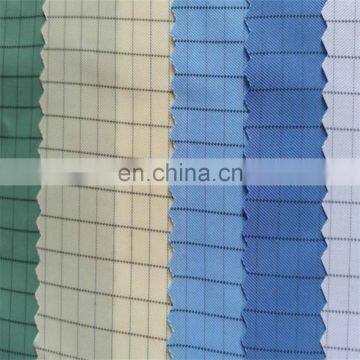 5mm grid polyester anti-static fabric for cleanroom coveralls