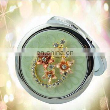 2015 Sexy metal pocket mirror Decorative make up small mirror