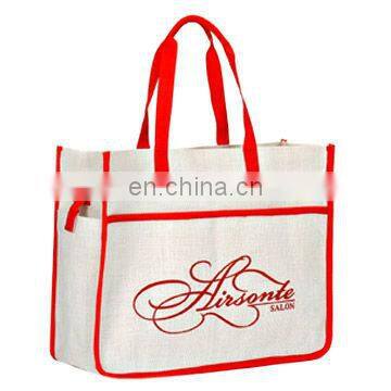 promotional shopping bag pp nonwoven shopping bag with side pouch bag