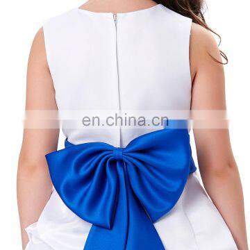 Grace Karin Flower Bow-Knot Decorated Princess Bridesmaid Wedding Pageant Flower Girl Dress Party Girls Dress CL010430-3 photo-5