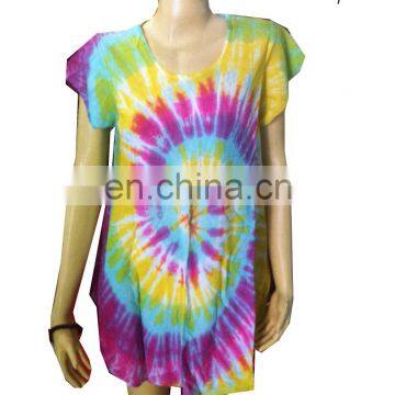 Wholesale fashion Tie dye Colorful Shirt,handmade tie dye