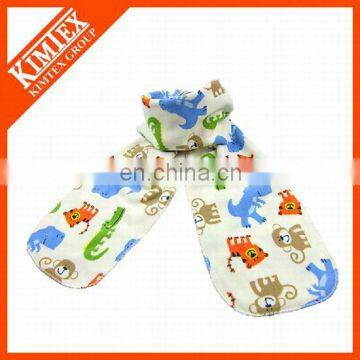 Kids custom cartoon polyester fleece scarf